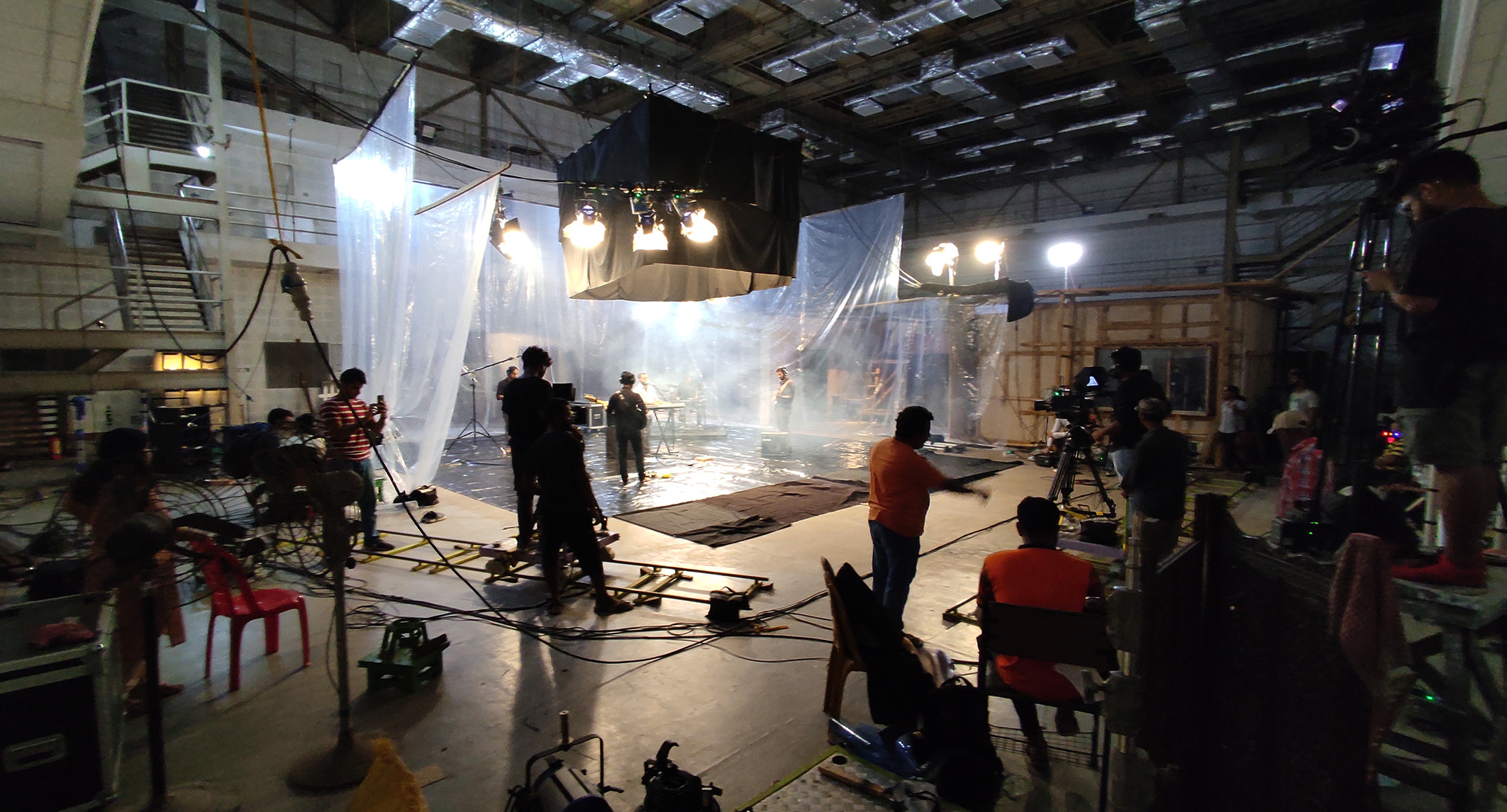 picture of student's production in set