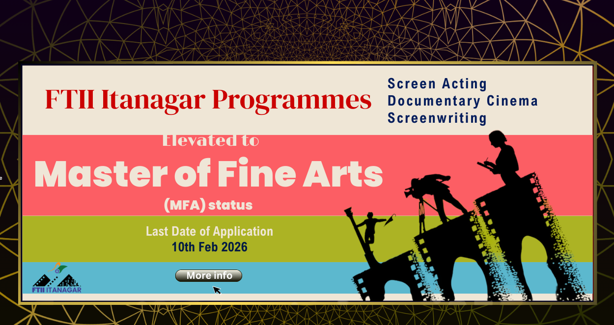 Application poster for SRFTI Common Entrance Test