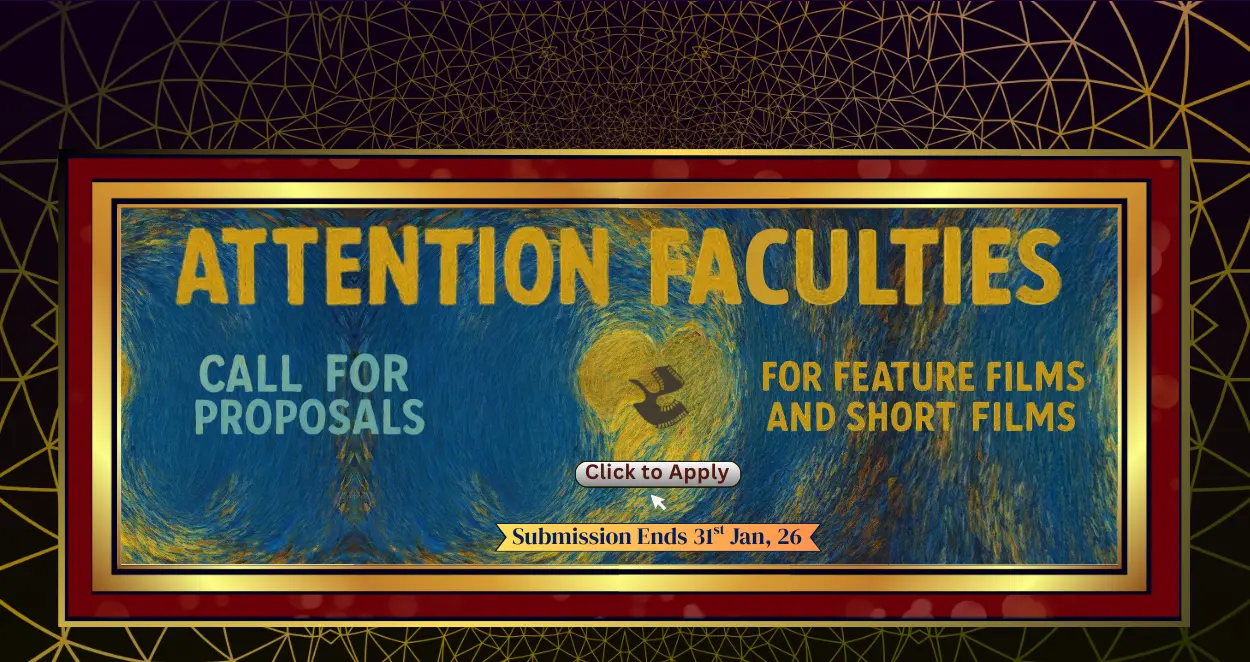 Poster for call for DCDFC film making for faculties