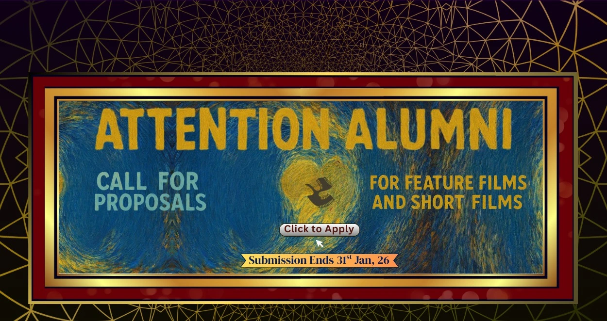 Poster for call for proposal for film making