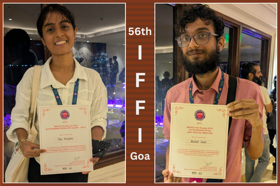 SRFTI Young Producers Shine Their Mark at the 56th IFFI Goa at Waves Film Bazaar.