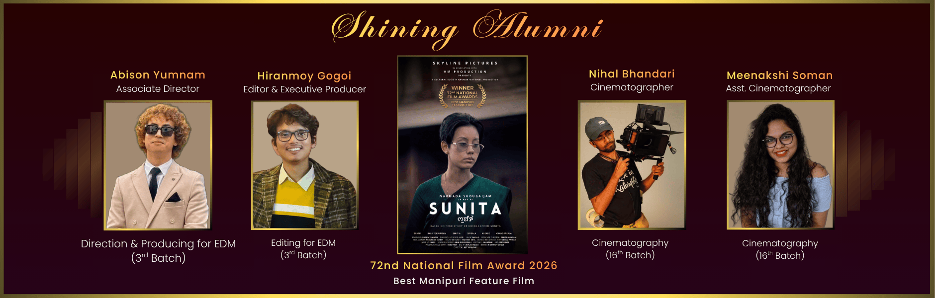 SRFTI Alumni contibutes to National Award Winning Cinema - Sunita